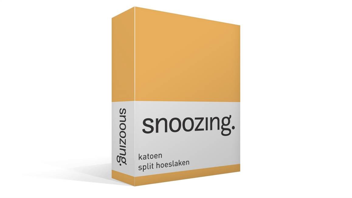 Snoozing katoen split hoeslaken