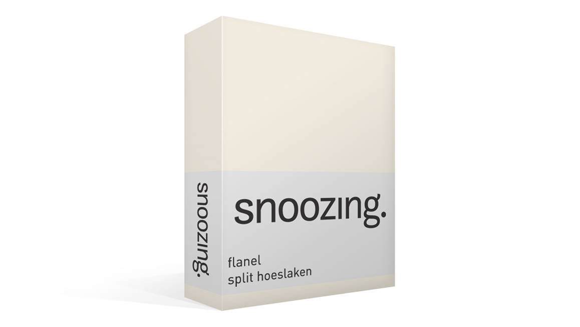 Snoozing flanel split hoeslaken