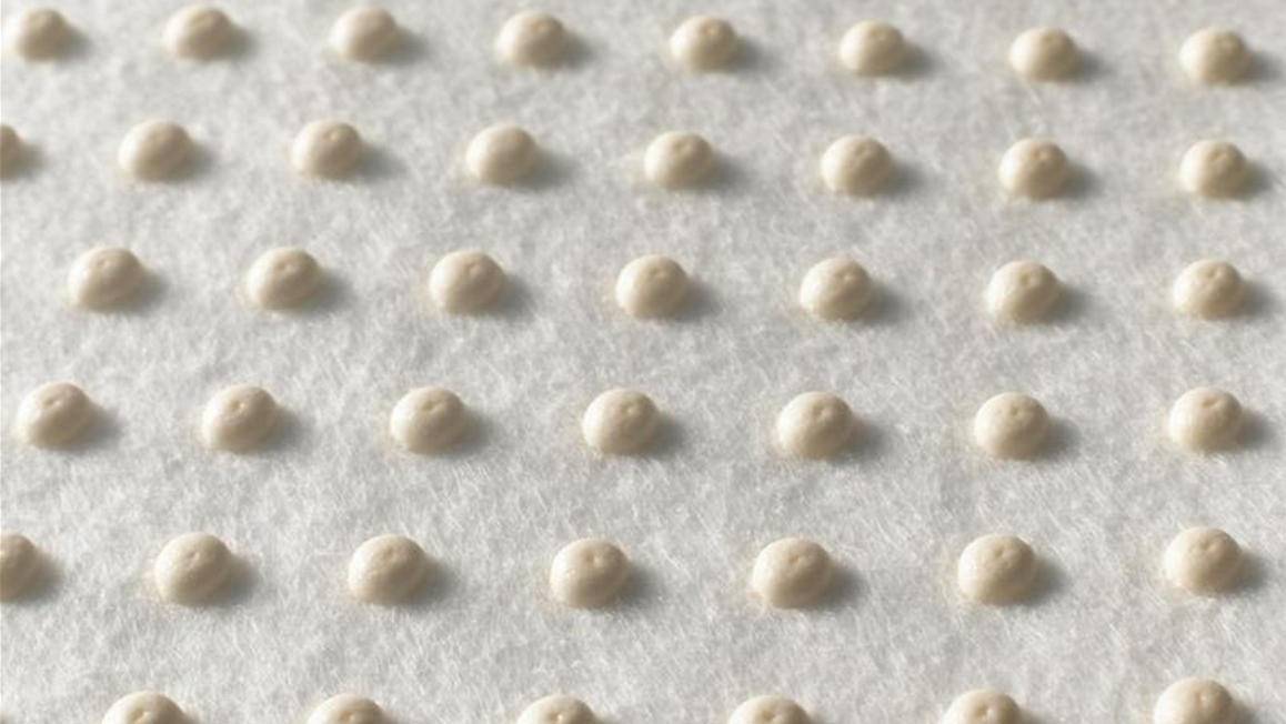 Briljant polyester noppenmatras