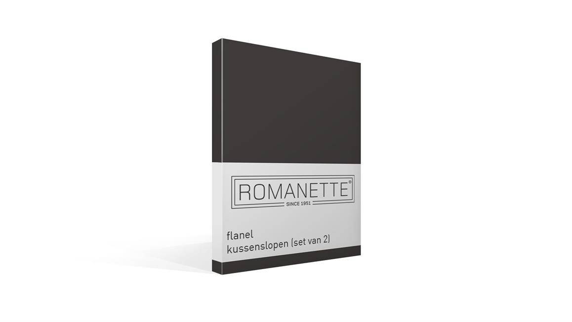 Romanette flanel kussenslopen (set van 2)