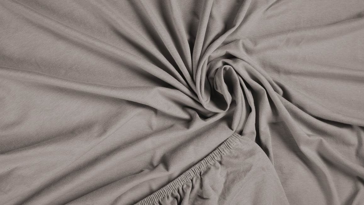 jersey hoeslaken - Taupe -