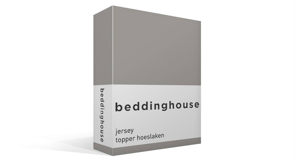 Voorloper Magazijn Boekhouder Beddinghouse jersey topper hoeslaken - Taupe - Smulderstextiel.nl