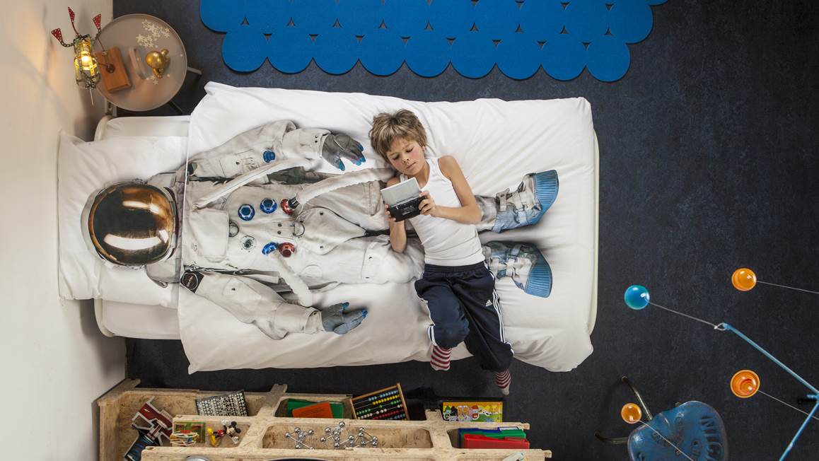 SNURK Astronaut dekbedovertrek