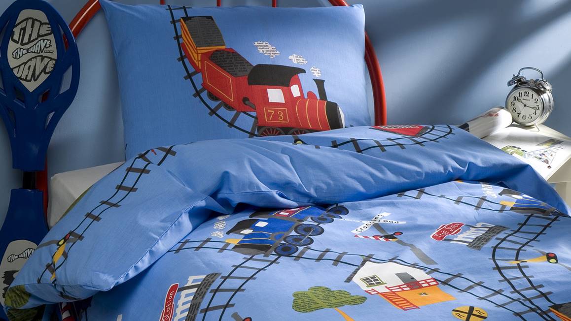Day Dream Trein flanel dekbedovertrek