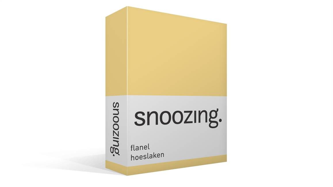Snoozing hoeslaken – Geel - Smulderstextiel.nl