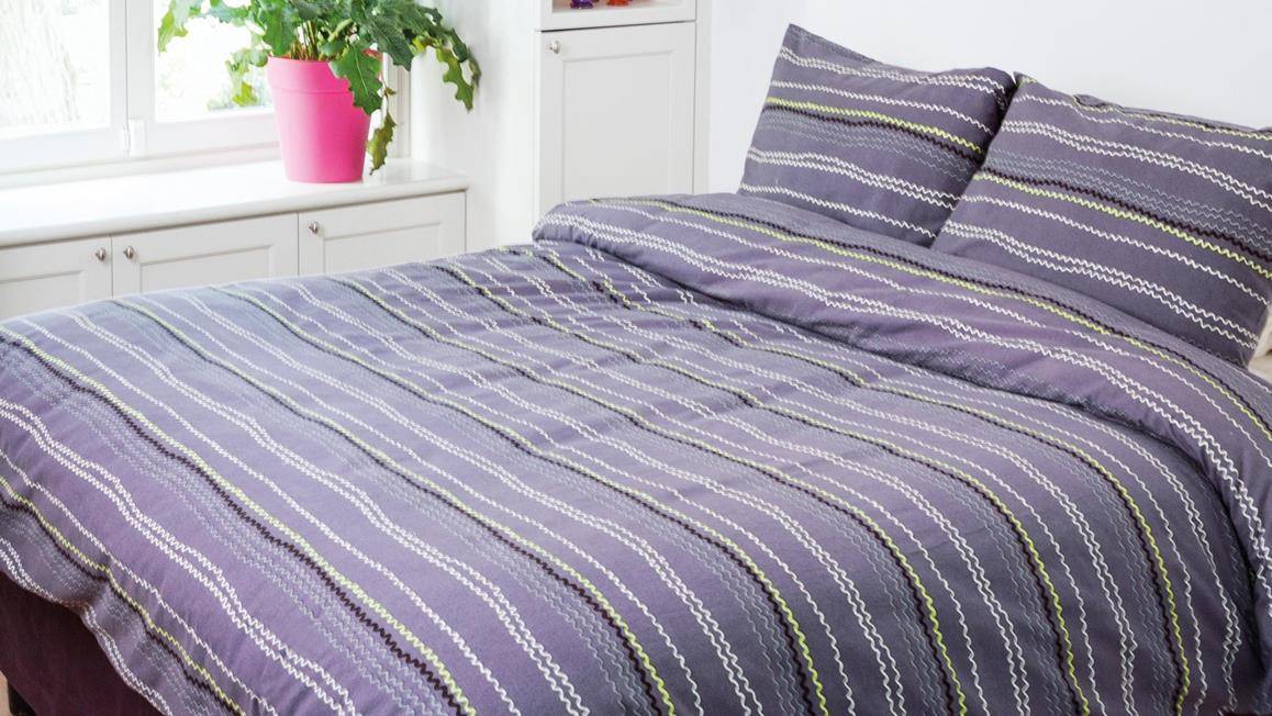 Romanette Zigzag flanel dekbedovertrek