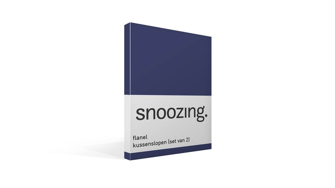 Snoozing flanel kussenslopen (set van 2)