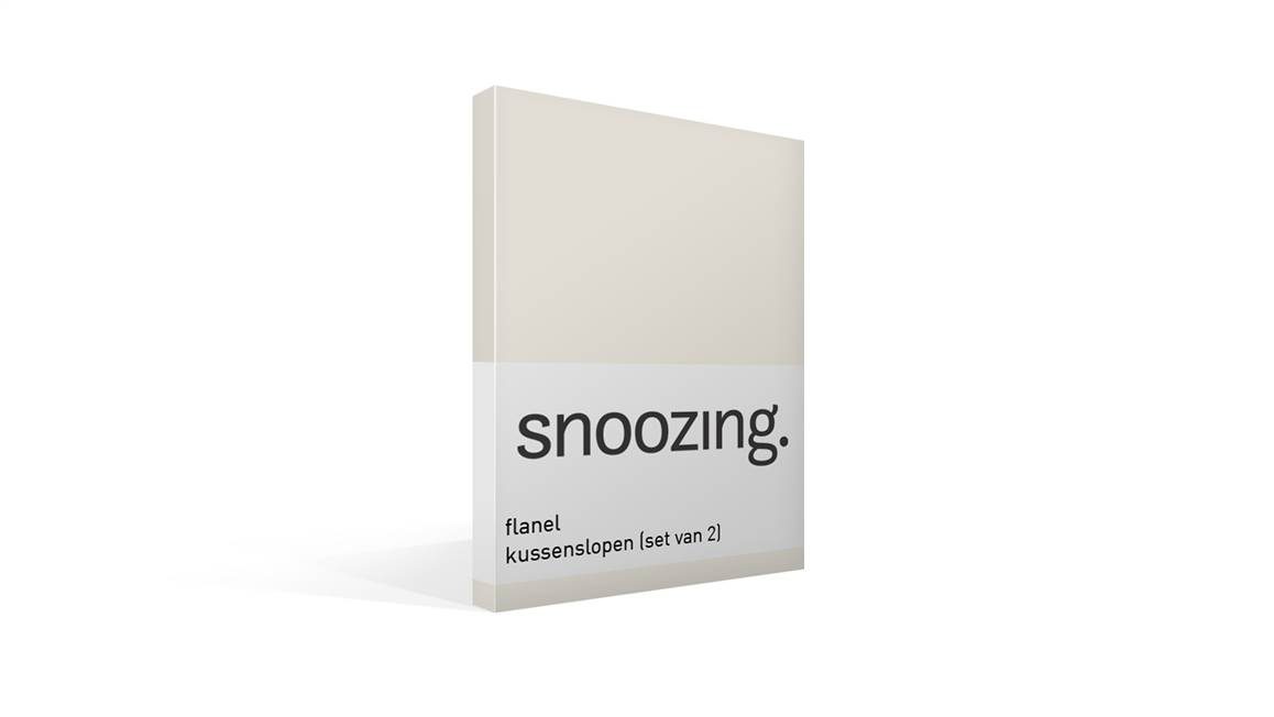 Snoozing flanel kussenslopen (set van 2)