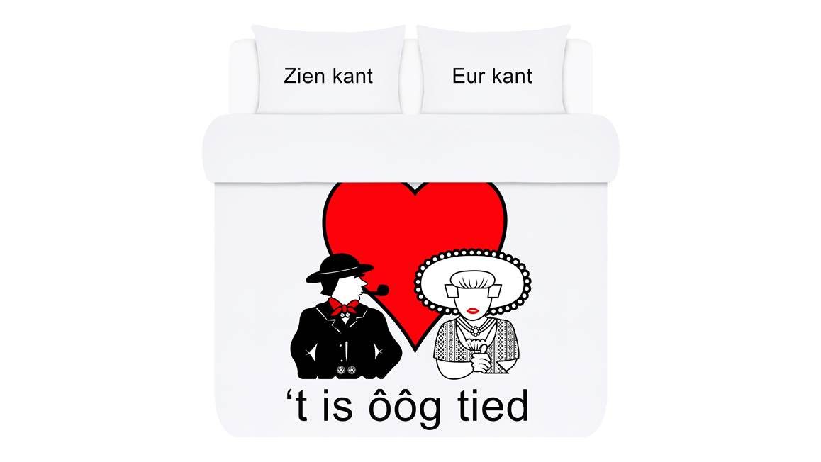 Leuk Zeeuws Boer & Boerin Tied Kant dekbedovertrek