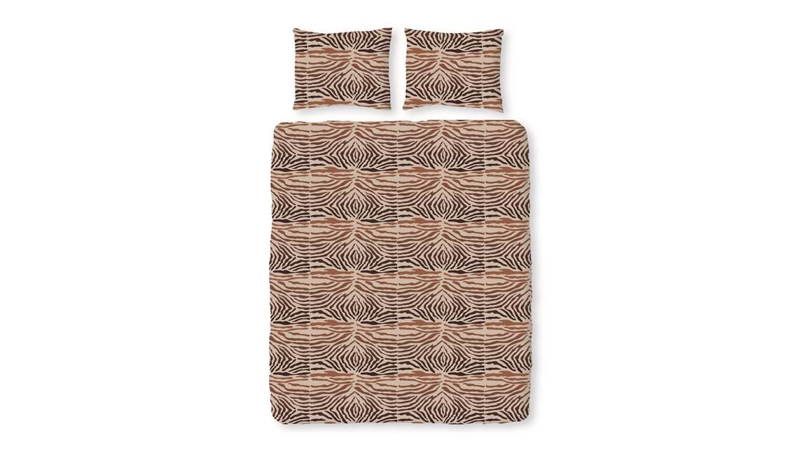 Romanette Wood flanel dekbedovertrek