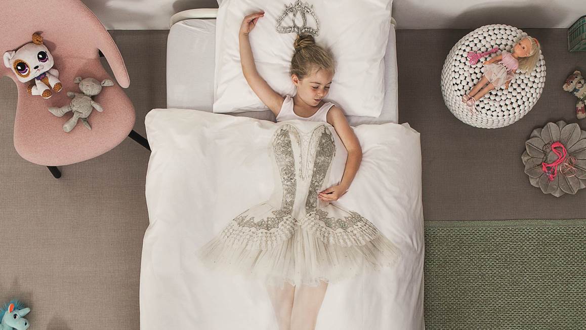 SNURK Ballerina flanel dekbedovertrek