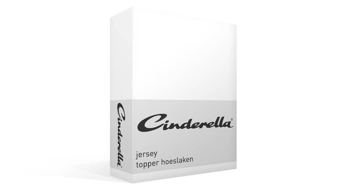 Cinderella jersey topper hoeslaken - Wit -