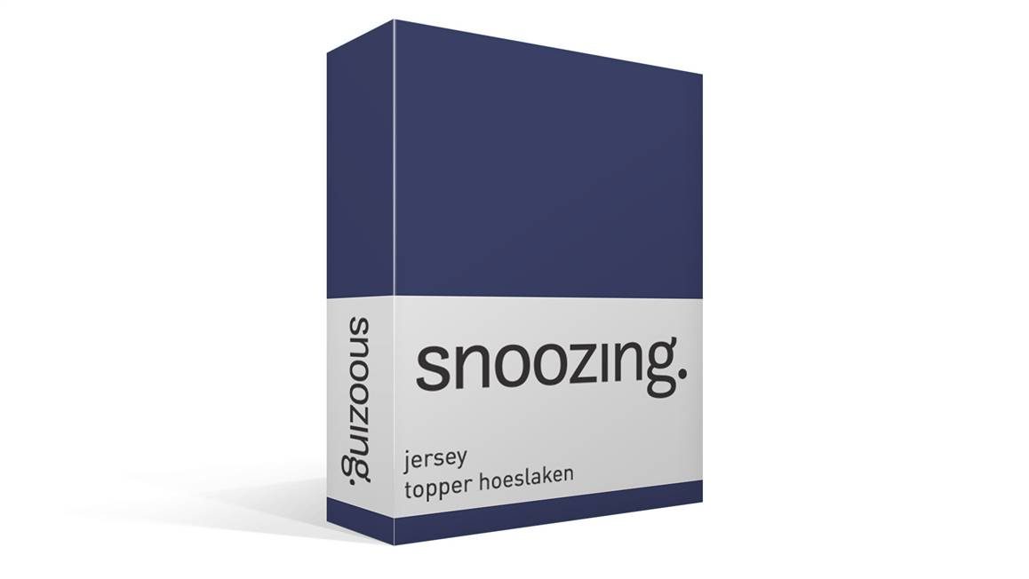 Snoozing jersey topper hoeslaken