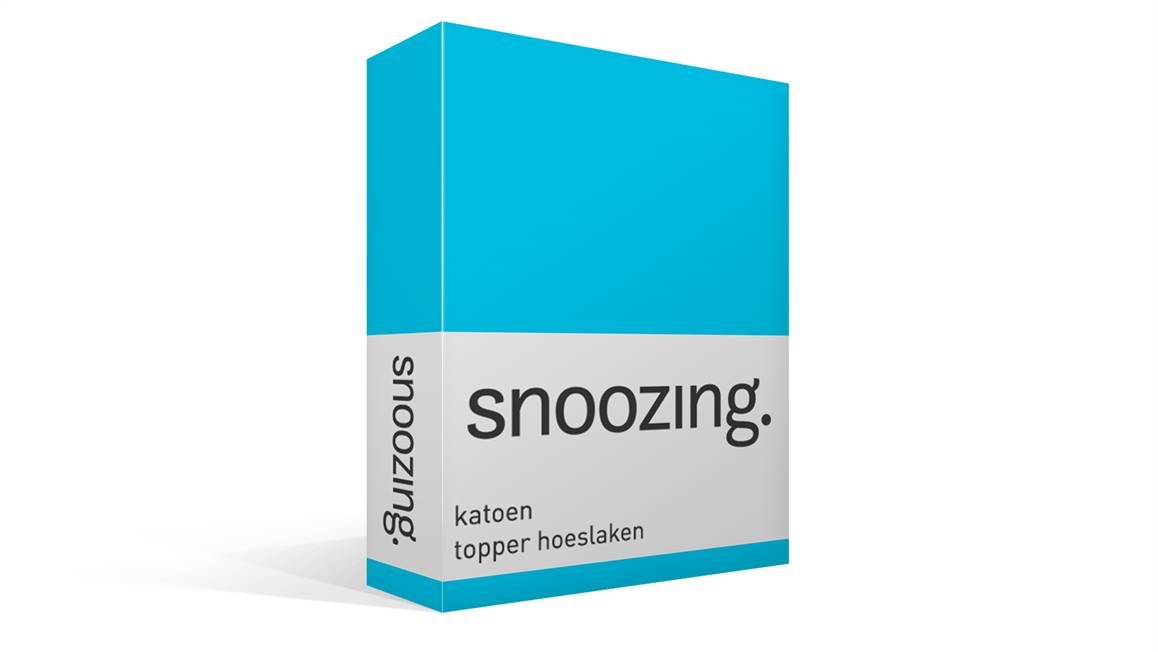 Snoozing katoen topper hoeslaken