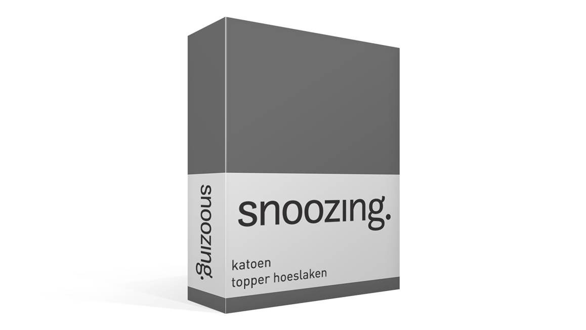Snoozing katoen topper hoeslaken