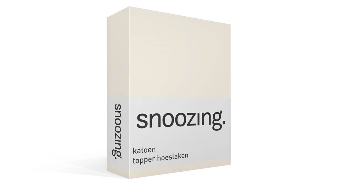 Snoozing katoen topper hoeslaken