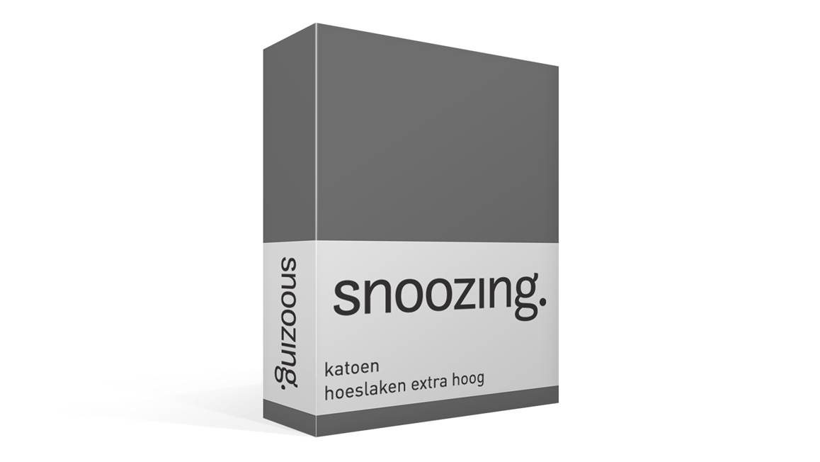 Snoozing katoen hoeslaken extra hoog