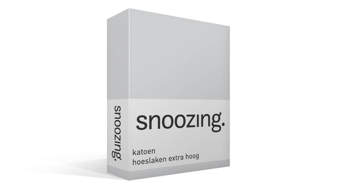 Snoozing katoen hoeslaken extra hoog