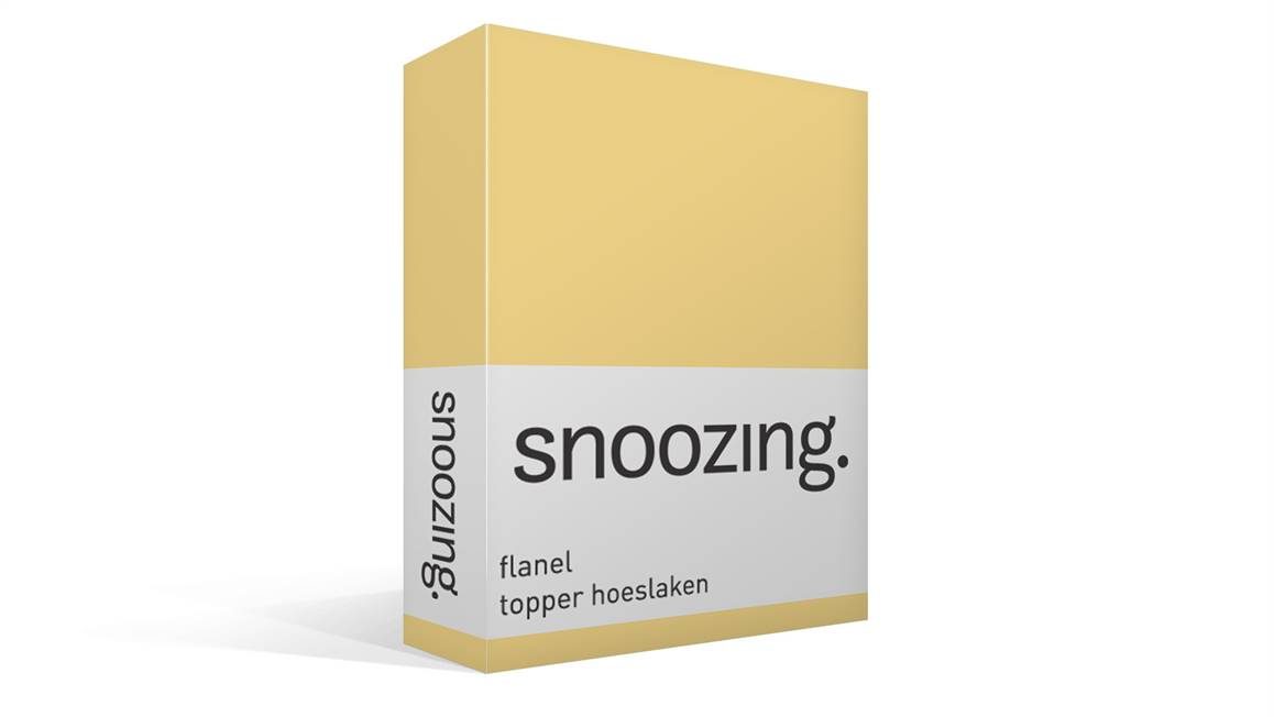 Snoozing flanel topper hoeslaken