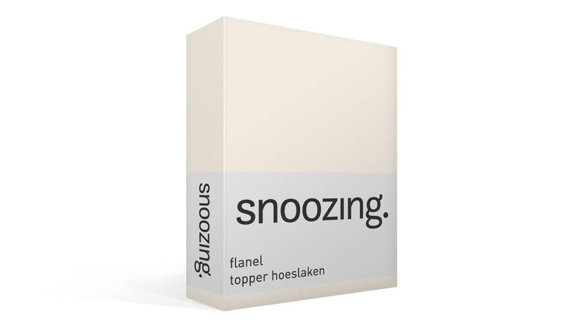 Snoozing flanel topper hoeslaken