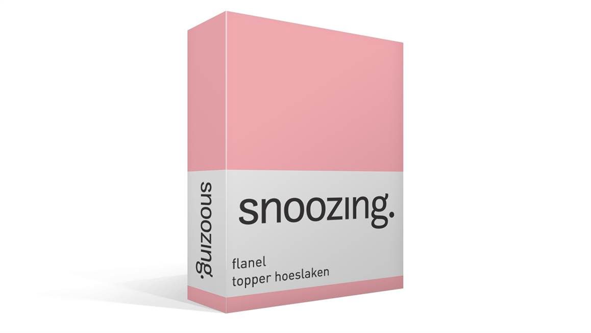 Snoozing flanel topper hoeslaken