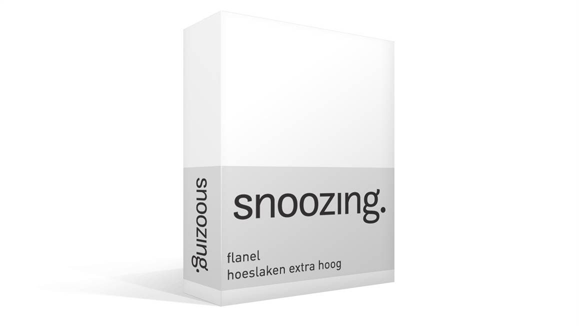 Snoozing flanel hoeslaken extra hoog