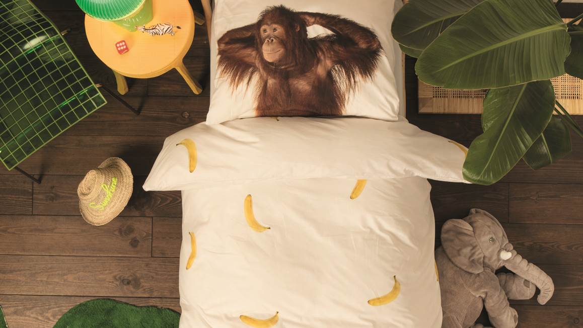 SNURK Banana Monkey dekbedovertrek