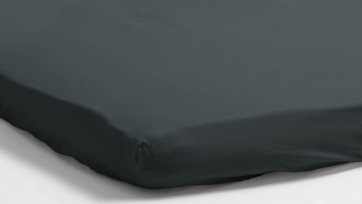 Snoozing percale katoen topper hoeslaken