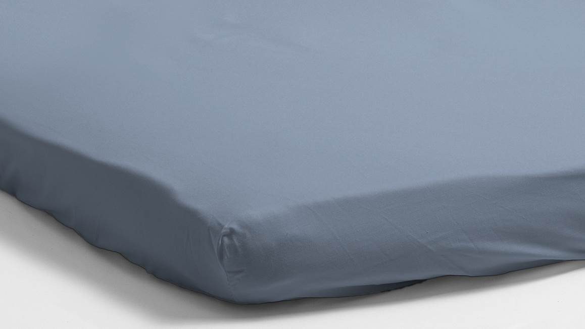 Snoozing percale katoen topper hoeslaken