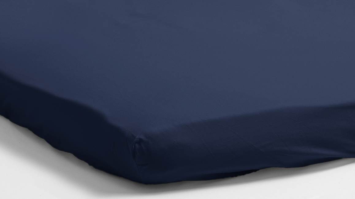 Snoozing percale katoen topper hoeslaken
