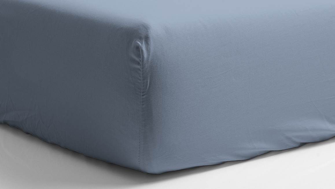 Snoozing katoen-satijn hoeslaken