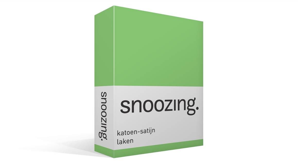 Snoozing katoen-satijn laken