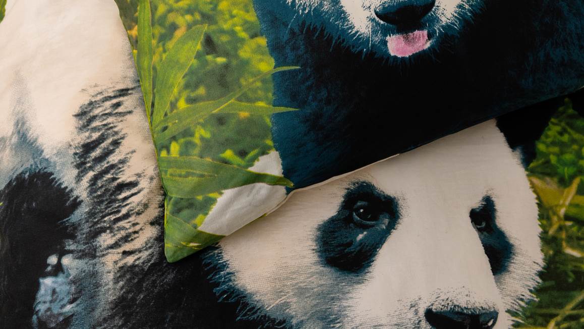 Factuur rust eend Snoozing Pandas dekbedovertrek – Multi - Smulderstextiel.nl