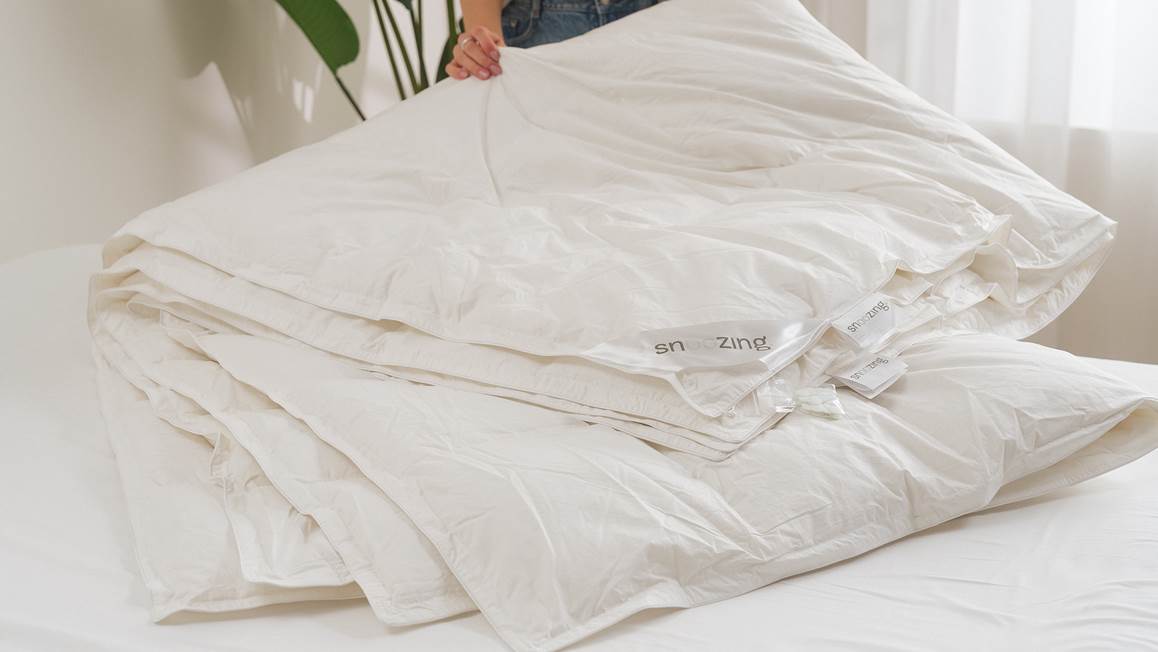 Snoozing Matterhorn donzen 4-seizoenen dekbed