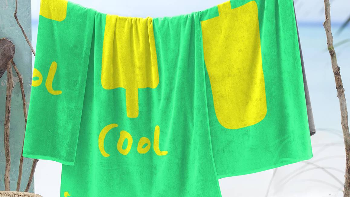 Seahorse Popsicle strandlaken