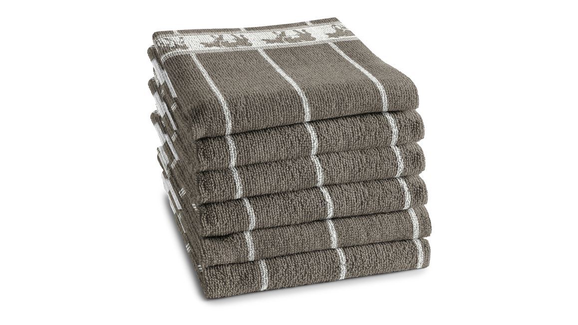 DDDDD Zwart Bont keukendoek (set van 6)