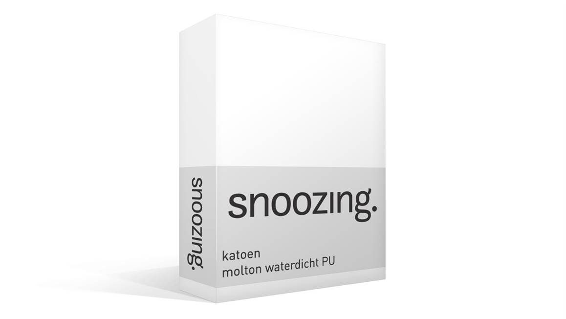 Snoozing katoen waterdicht PU molton hoeslaken extra hoog