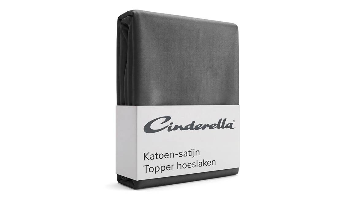 Cinderella katoen-satijn topper hoeslaken