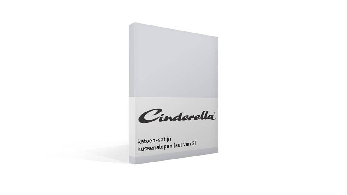Cinderella katoen-satijn kussenslopen (set van 2)