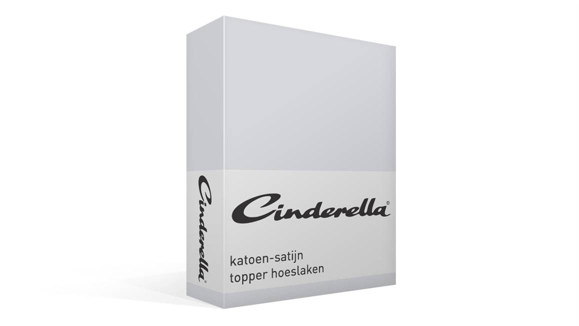 Cinderella katoen-satijn topper hoeslaken