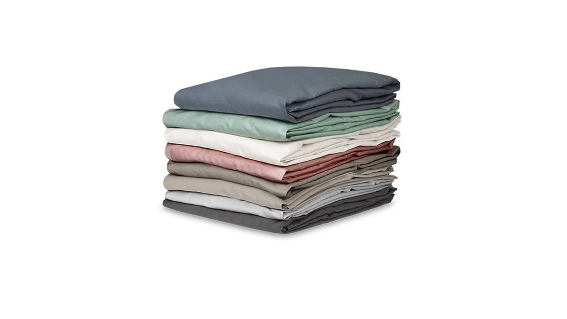 Kayori Shizu percale katoen dubbele split-topper hoeslaken