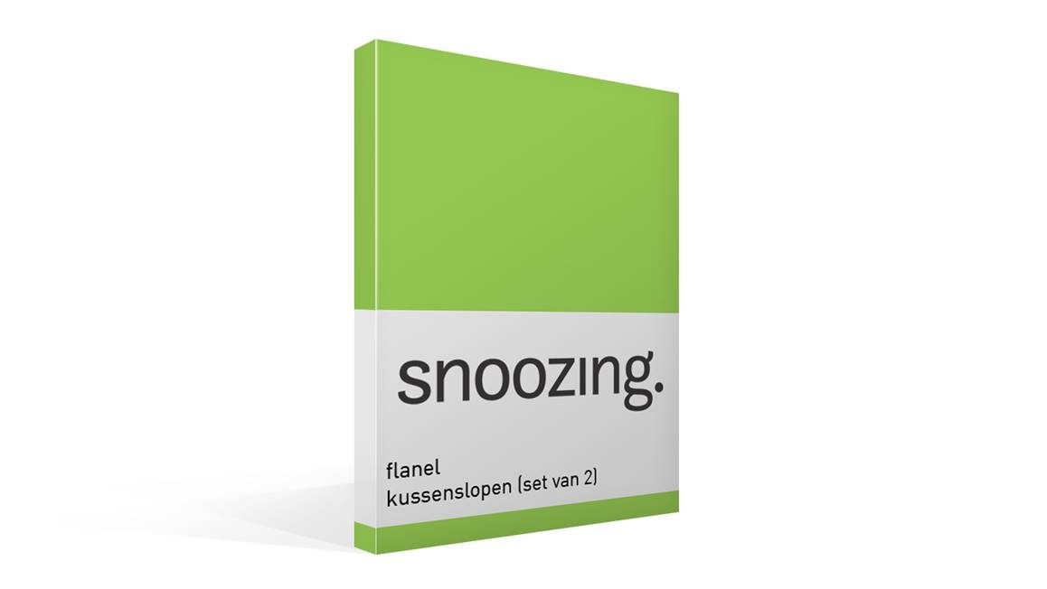 Snoozing flanel kussenslopen (set van 2)