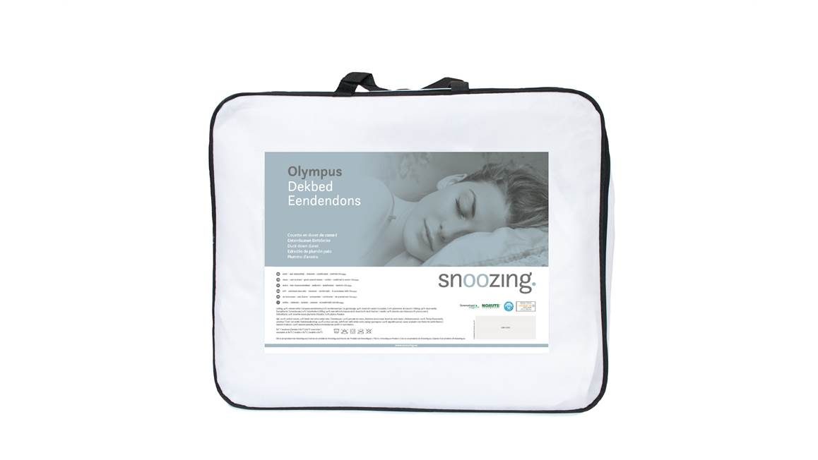 Snoozing Olympus donzen zomerdekbed