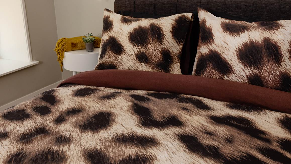 Snoozing Jaguar flanel dekbedovertrek