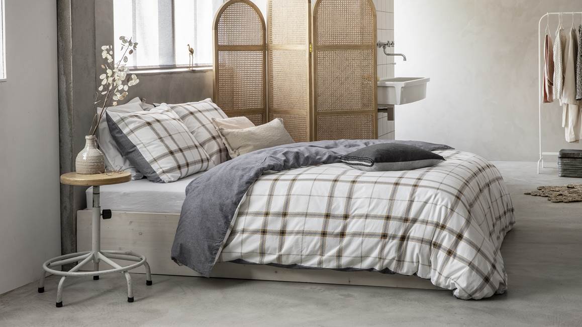 Walra Cozy Carré flanel dekbedovertrek