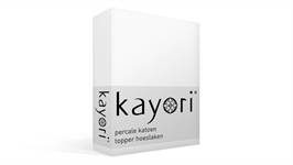 Kayori Shizu percale katoen topper hoeslaken