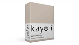 Kayori Shizu percale katoen topper hoeslaken