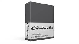Cinderella katoen-satijn split-topper hoeslaken