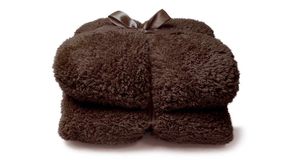 Unique Living Teddy fleece plaid