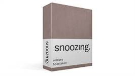 Snoozing velours hoeslaken